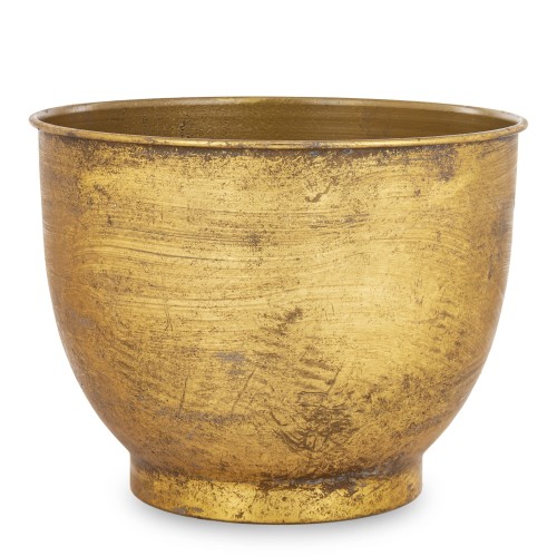 Osłonka donica doniczka metalowa złota 20x26x26 159232
