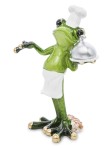 Figurka dekoracyjna żaba żabka kucharz w czapce 15x11x6 127608