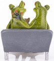 Figurka dekoracyjna żaba żabka na sofie 12x10,5x12 159197