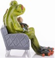 Figurka dekoracyjna żaba żabka na sofie 12x10,5x12 159197