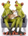 Figurka dekoracyjna żaba żabka na sofie 12x10,5x12 159197