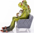 Figurka dekoracyjna żaba żabka na sofie 12x10,5x12 159197