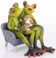 Figurka dekoracyjna żaba żabka na sofie 12x10,5x12 159197