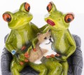 Figurka dekoracyjna żaba żabka na sofie 12x10,5x12 159197
