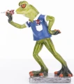 Figurka dekoracyjna żaba żabka rzutkarz rzutka niebieski 14x13x5 159187