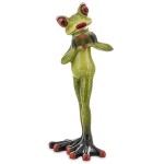 Figurka dekoracyjna żaba żabka ze znakiem serca ,,miłości" 16x7,5x6 169643