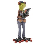 Figurka dekoracyjna żaba żabka robotnik z wiertarką 16x8x8 169650