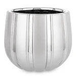 Osłonka donica doniczka ceramiczna srebrna 16,5x18x18 163820