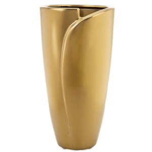 Wazon ceramiczny nowoczesny złoty 36x19x19 168091