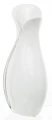 Wazon dekoracyjny ceramiczny biało srebrny 26x14x8,5 131499