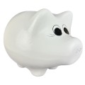 Skarbonka świnka dekoracyjna ceramiczna cała biała duża XL 16x23