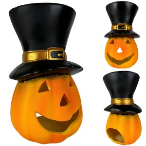 Dynia figurka ceramiczna ozdoba lampion do ogrodu 27x16