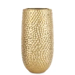 Wazon dekoracyjny ceramiczny złoty 23,5x11,5x11,5 168062