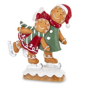 Figurka dekoracyjna piernik ciasteczko para 20x15x6 165376