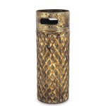 Parasolnik stojący pojemnik na parasole złoty 55x20x20 163760