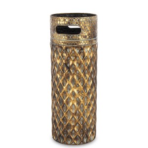 Parasolnik stojący pojemnik na parasole złoty 55x20x20 163760