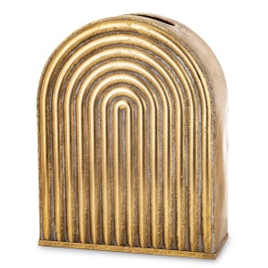 Wazon dekoracyjny metalowy złoty 44x35x14 175571