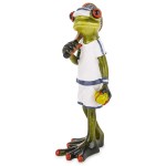 Figurka dekoracyjna żaba tenisista tenis 17x7,5x8,5 175561