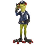 Figurka dekoracyjna żaba policjant z pistoletem 17x8,5x6 175688