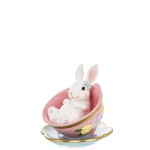 Figurka dekoracyjna wielkanocna królik króliczek 12x11,5x11,5cm 175321