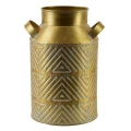 Wazon osłonka kanka na na stół metalowa wysoka 26,5x17,5cm  HIWJ2553-SR