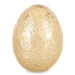 Jajko wielkanocne dekoracyjne złote 13x9,5x9,5 164478