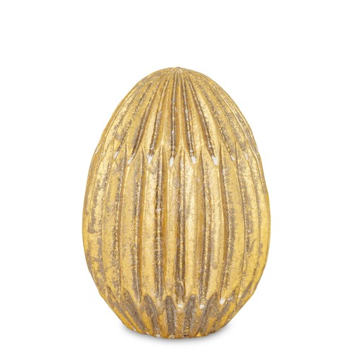 Jajko wielkanocne dekoracyjne złote 11,5x8x8 165784