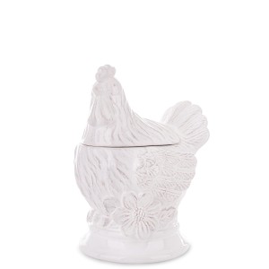 Figurka wielkanocna pojemnik ceramiczny kura 19x11x13 177077