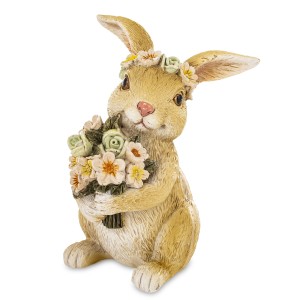 Figurka dekoracyjna wielkanocna królik kolorowy 10,5x7x7cm 175265