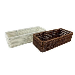 Kosz koszyk szufladowy technoratan BIAŁY lub BRĄZOWY 7x28x12