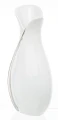 Wazon ceramiczny nowoczesny biały srebrny 30,5x16 131500