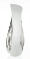 Wazon ceramiczny nowoczesny biały srebrny 30,5x16 131500