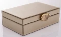 Szkatułka kasetka na biżuterię szklana glamour 8x24x18,5 169331