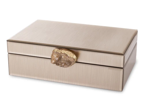 Szkatułka kasetka na biżuterię szklana glamour 8x24x18,5 169331