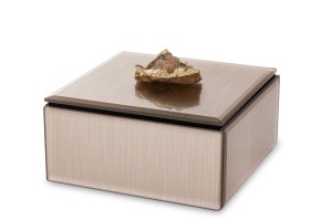 Szkatułka kasetka na biżuterię szklana glamour 8x12x12 169328