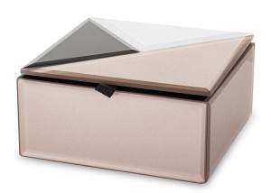 Szkatułka kasetka na biżuterię szklana glamour 6x12x12 179038