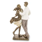 Figurka dekoracyjna złota para zakochanych tańcząca kolekcja family 25x13,5x8 166841