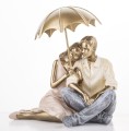 Figurka para zakochanych pod parasolem kolekcja family 15x16x12 134133