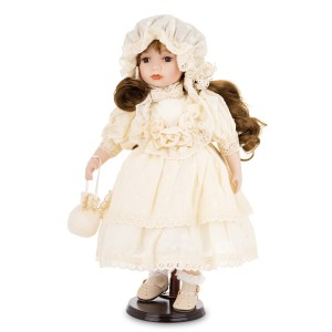 Figurka lalka kolekcjonerska figurka porcelanowa 45x28x24 177055