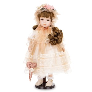 Figurka lalka kolekcjonerska figurka porcelanowa 49x30x30 177054