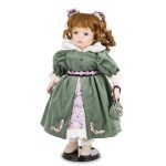 Figurka lalka kolekcjonerska figurka porcelanowa 46x28x26 177053