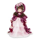 Figurka lalka kolekcjonerska figurka porcelanowa 45x38x35 177047