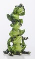 Figurka dekoracyjna żaba żabka wieża z żabek 8x5.5x14.8 71278