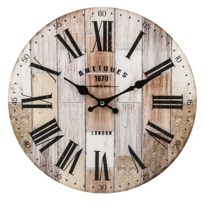 Zegar ścienny do zawieszenia z kolekcji retro  34x34x3 124264