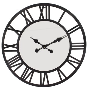 Zegar metalowy ścienny retro duży  lustrzany 60x60x5 152790