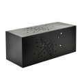 Parasolnik stojący pojemnik na parasole czarny CEDRIC BLACK 48,5x20