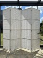Parawan pokojowy dekoracyjny kotara 4 skrzydła 180x200 biały SU-033W-4