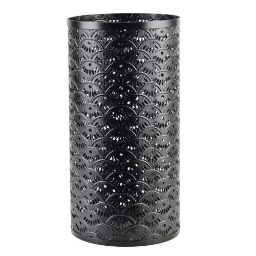Parasolnik stojący pojemnik na parasole czarny CEDRIC BLACK 45x24