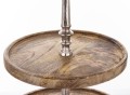 Patera dekoracyjna drewniana 3 poziomowa drzewo mango  54x30x30 170821