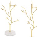 Stojak na biżuterię drzewko dekoracyjne marmurowa podstawa 30x15x13 181531